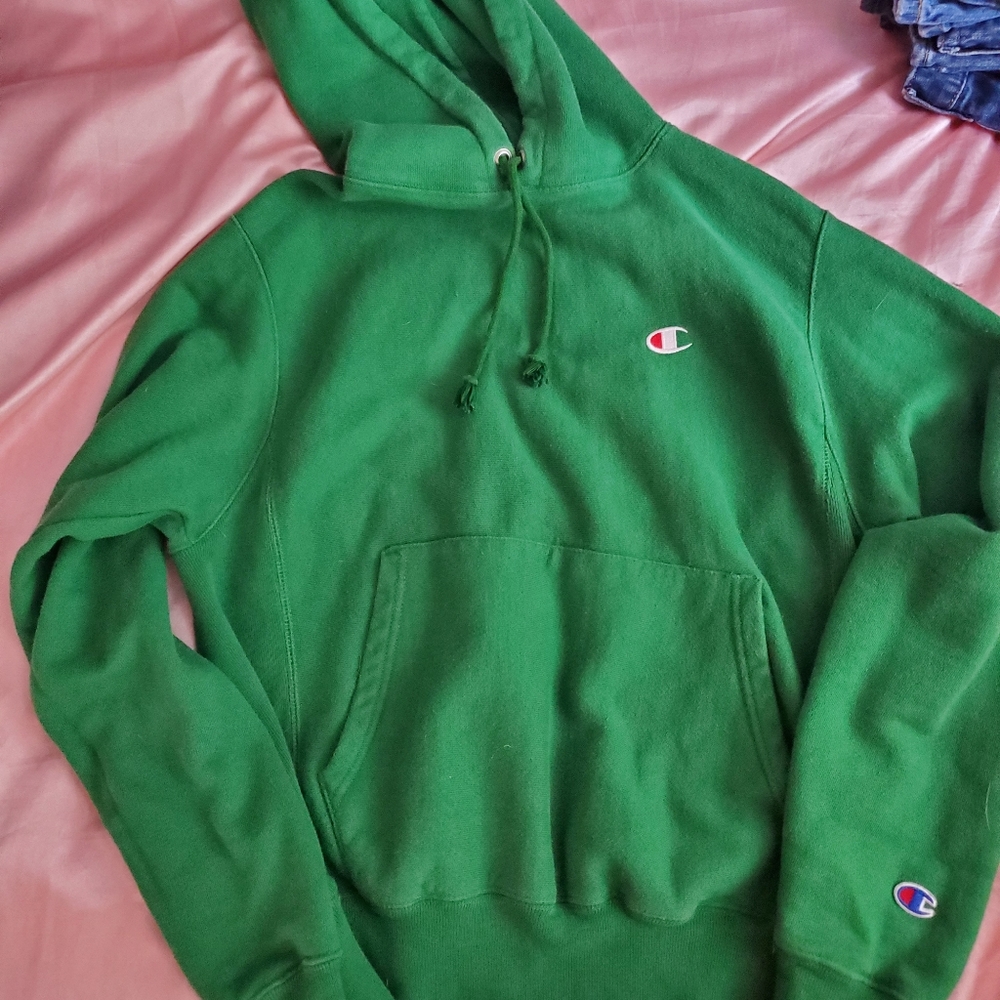 Green Champion hoodie
